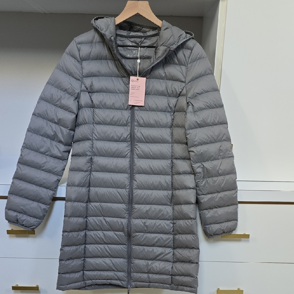 Quince Charcoal Puffer Coat